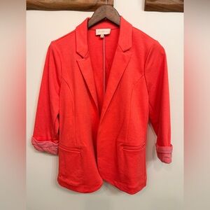 Skies Are Blue Coral Blazer